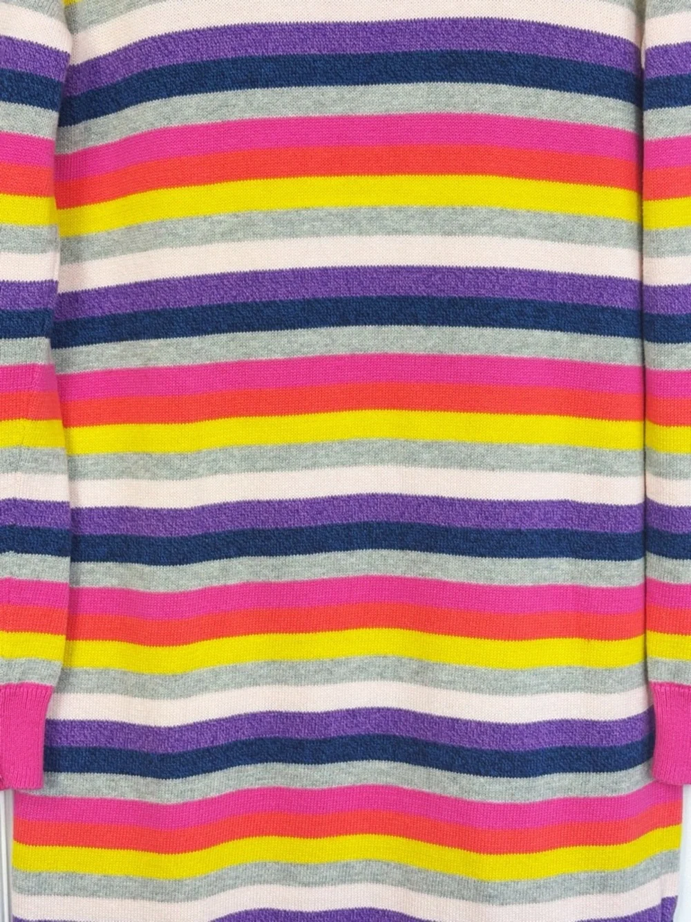 GAP Kids Colorful Pink Multi Crazy Stripe Long Sleeve Sweater Dress XXL